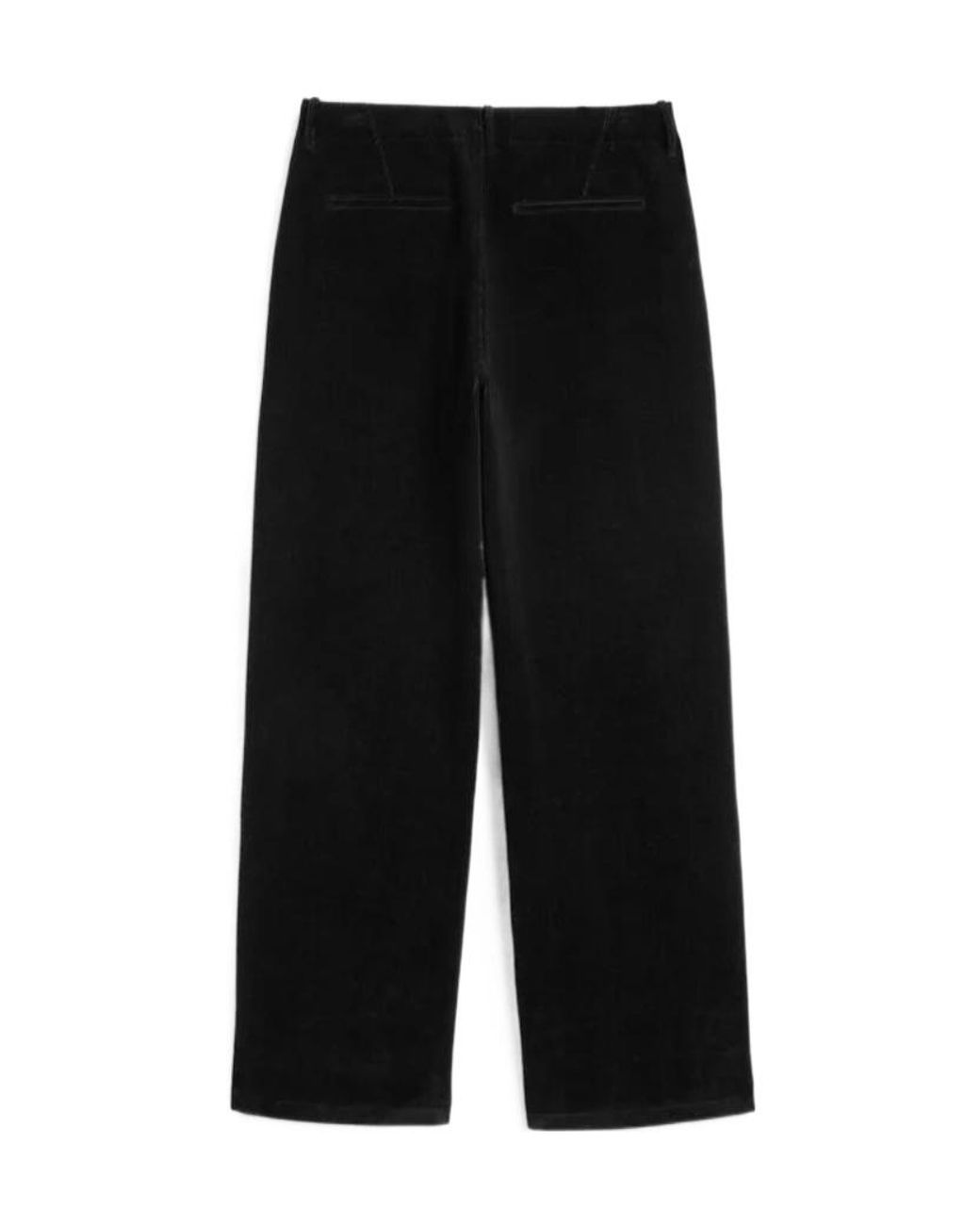 Jil Sander Black Wide-Leg Corduroy Pants for men