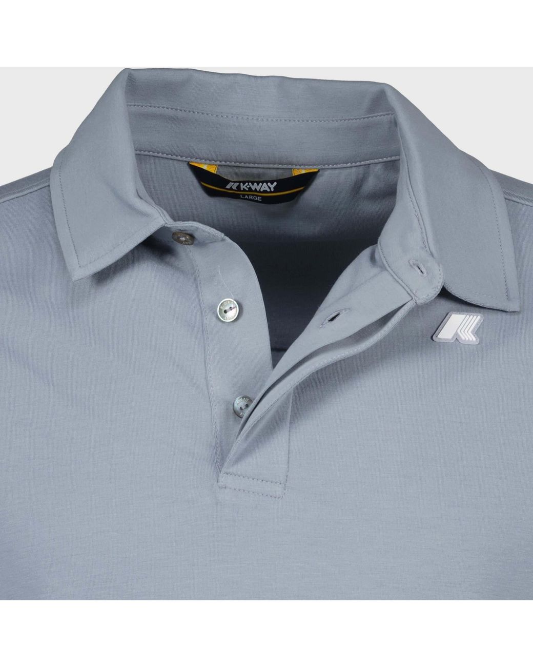 K-Way Blue Vincelle Light Stretch Jersey Polo Shirt for men