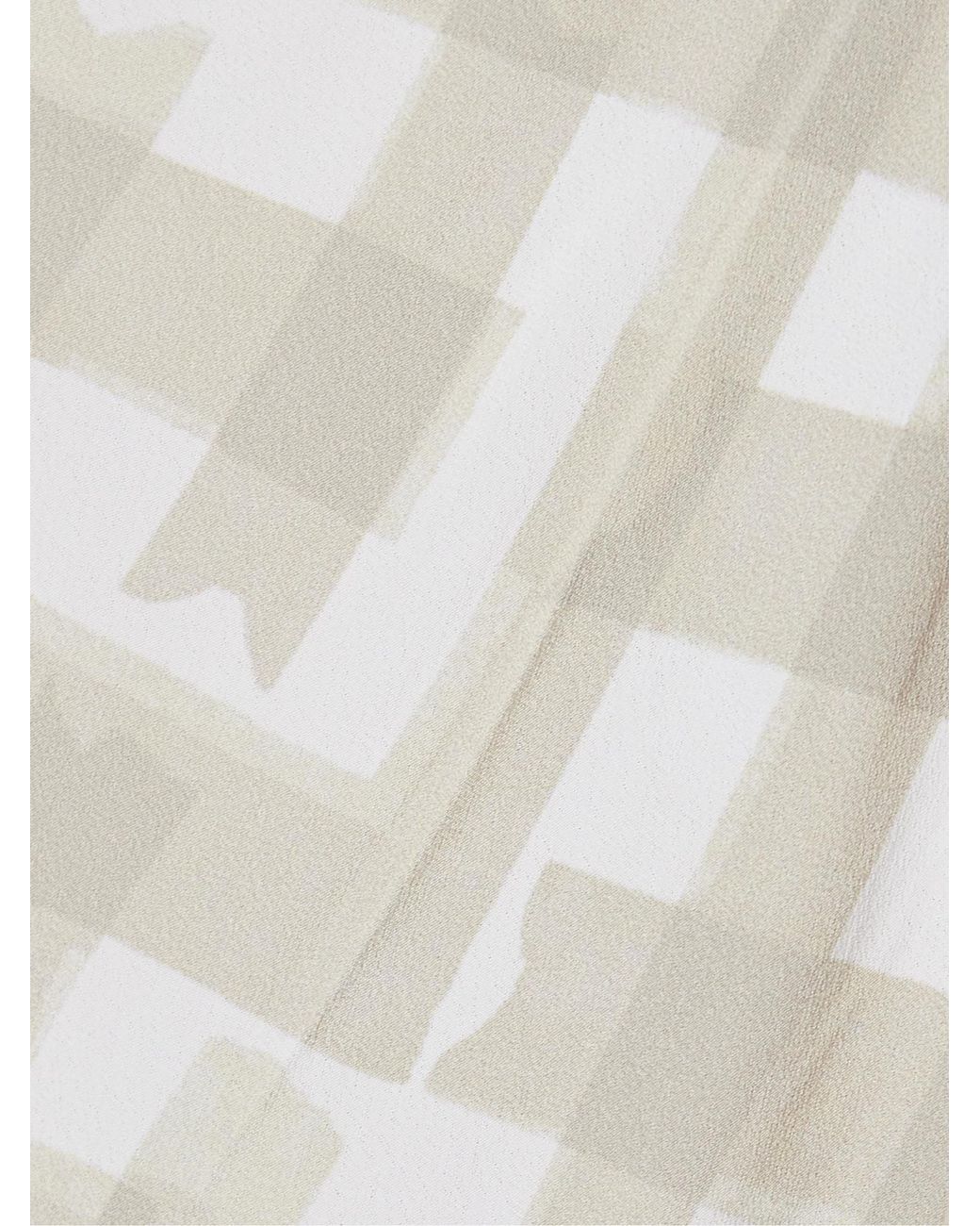 Proenza Schouler White Keria Gathered Checked Crepe De Chine Midi Dress