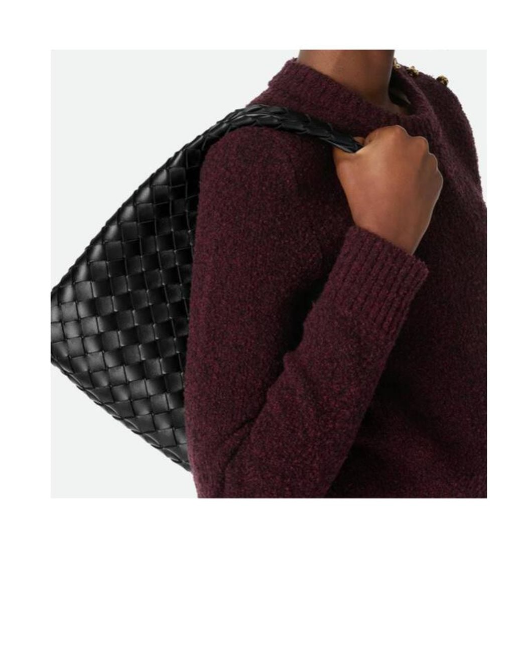 Bottega Veneta Black Small Campana Shoulder Bag