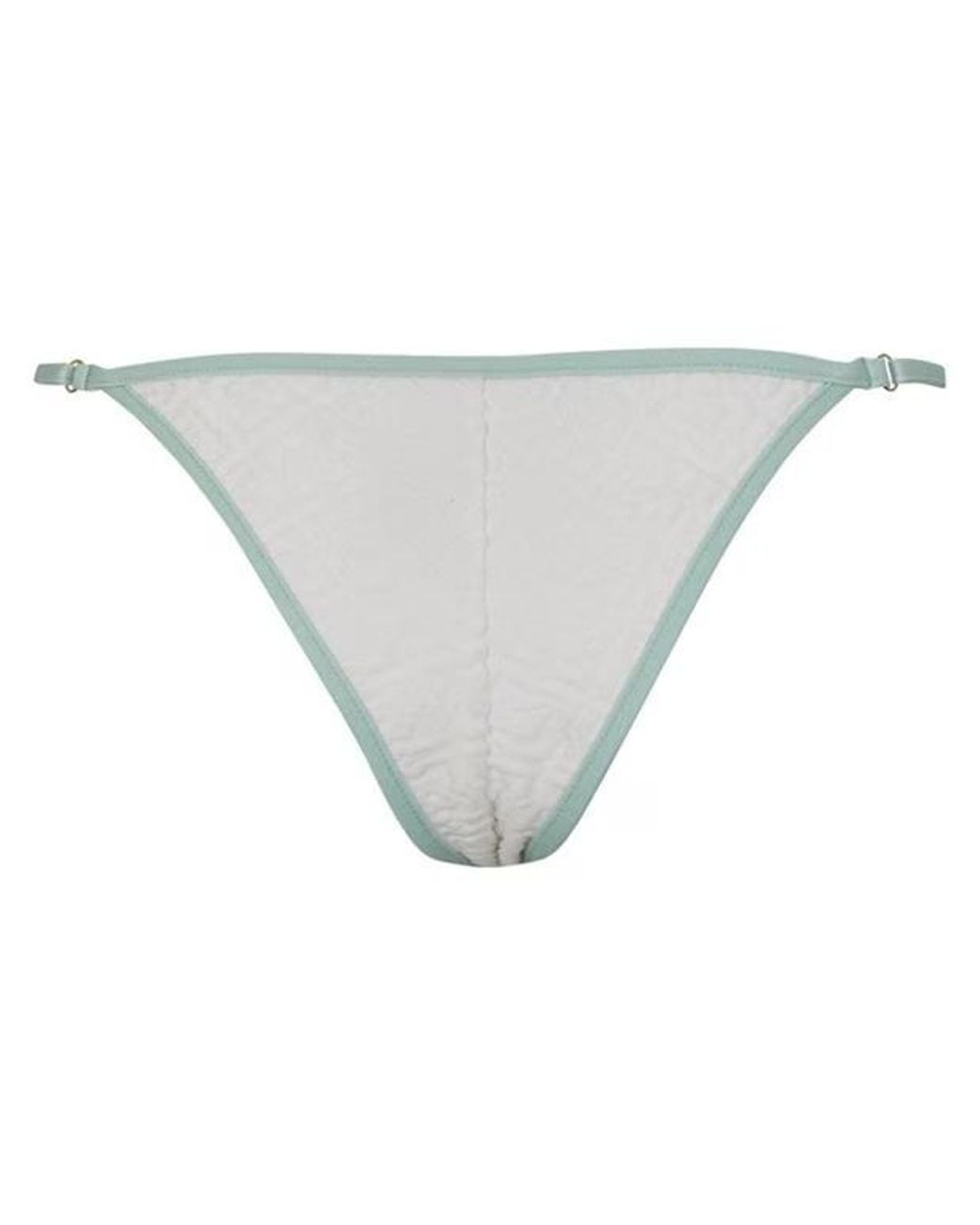 Casablanca Gray Textured Bikini Bottoms