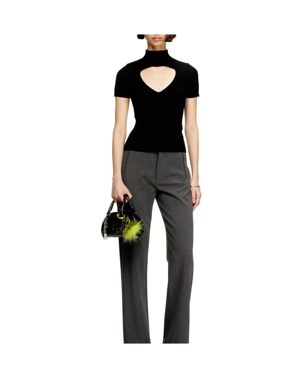 DIESEL Black Lightweight Knit Top