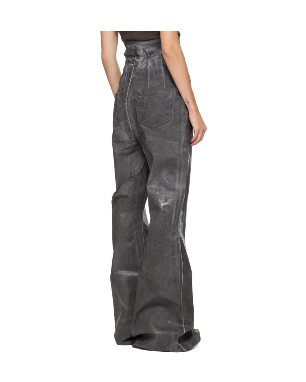 Rick Owens Gray Concordians Dirt Bolan Jeans