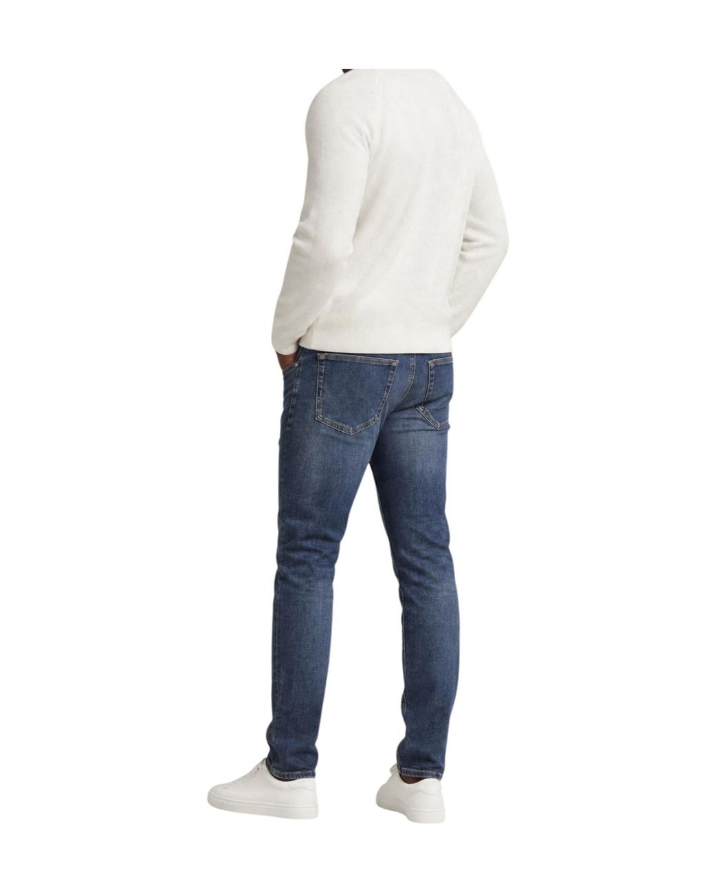 Tommy Hilfiger White Logo-Patch Long-Sleeve Polo Shirt for men