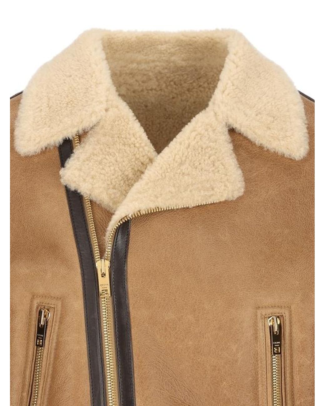 Céline Natural Biker Jacket