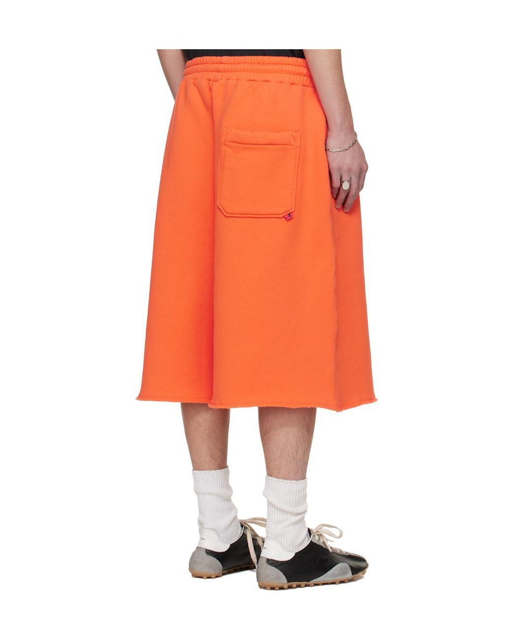 Lu'u Dan Orange Bruce Lee X Collaboration Zoku Elastic Waist Shorts for men