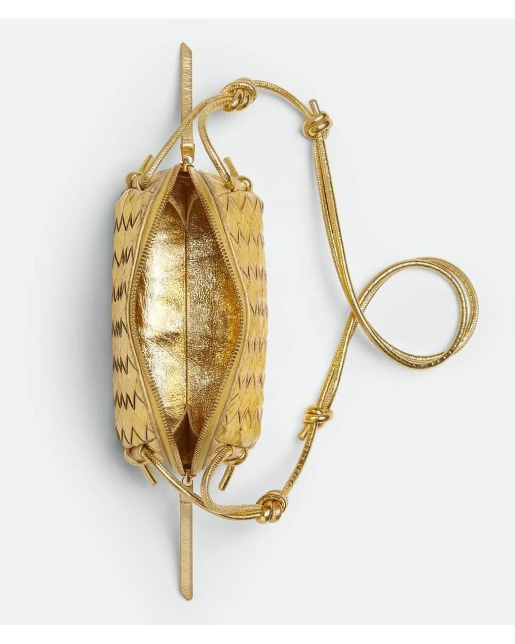 Bottega Veneta Metallic Concert Pouch