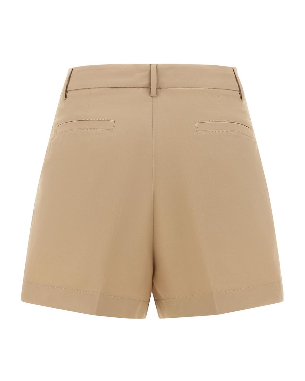 Fabiana Filippi Natural Bermuda Shorts With Pleats