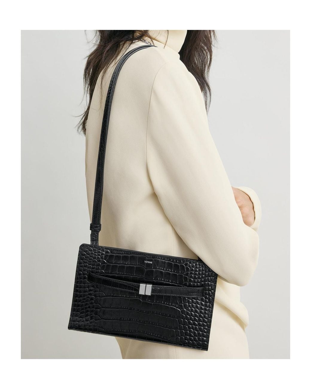 Totême Black Totême Belted Crossbody Bag