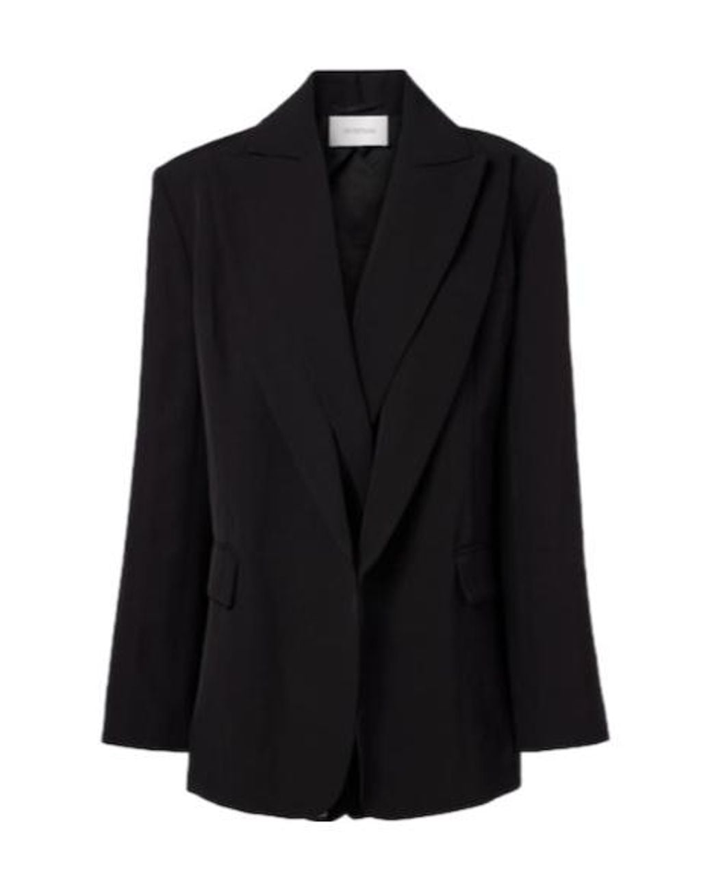 Sportmax Black Double Lapel Suit Jacket
