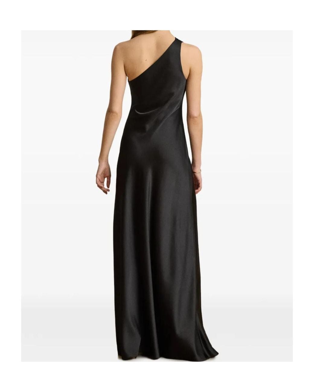 Ralph Lauren Black One-Shoulder Maxi Dress
