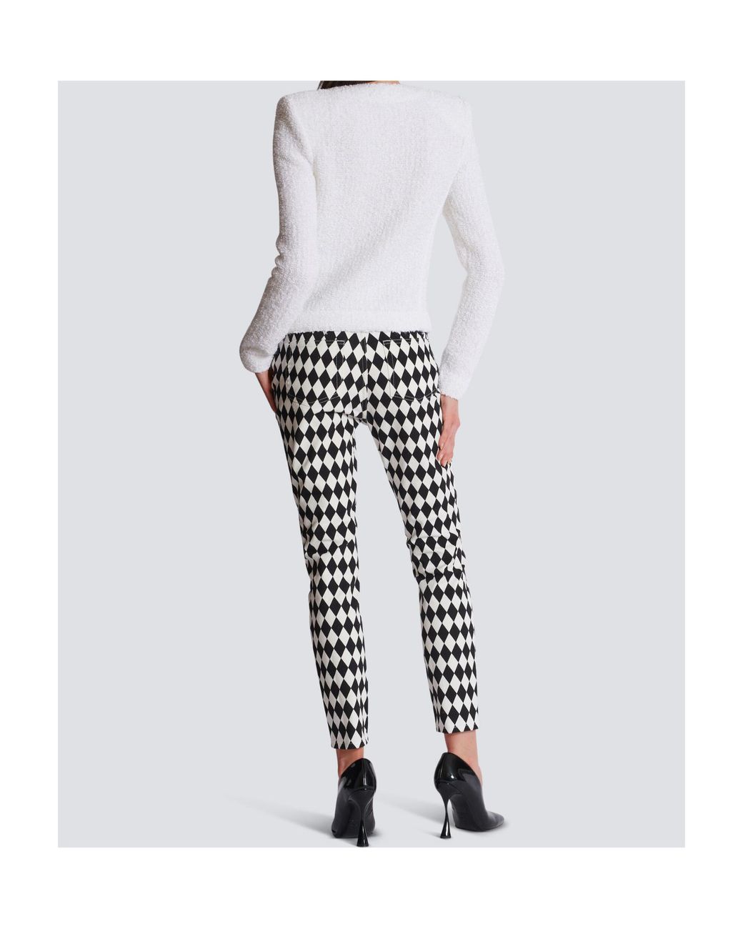 Balmain White Tweed Jackets