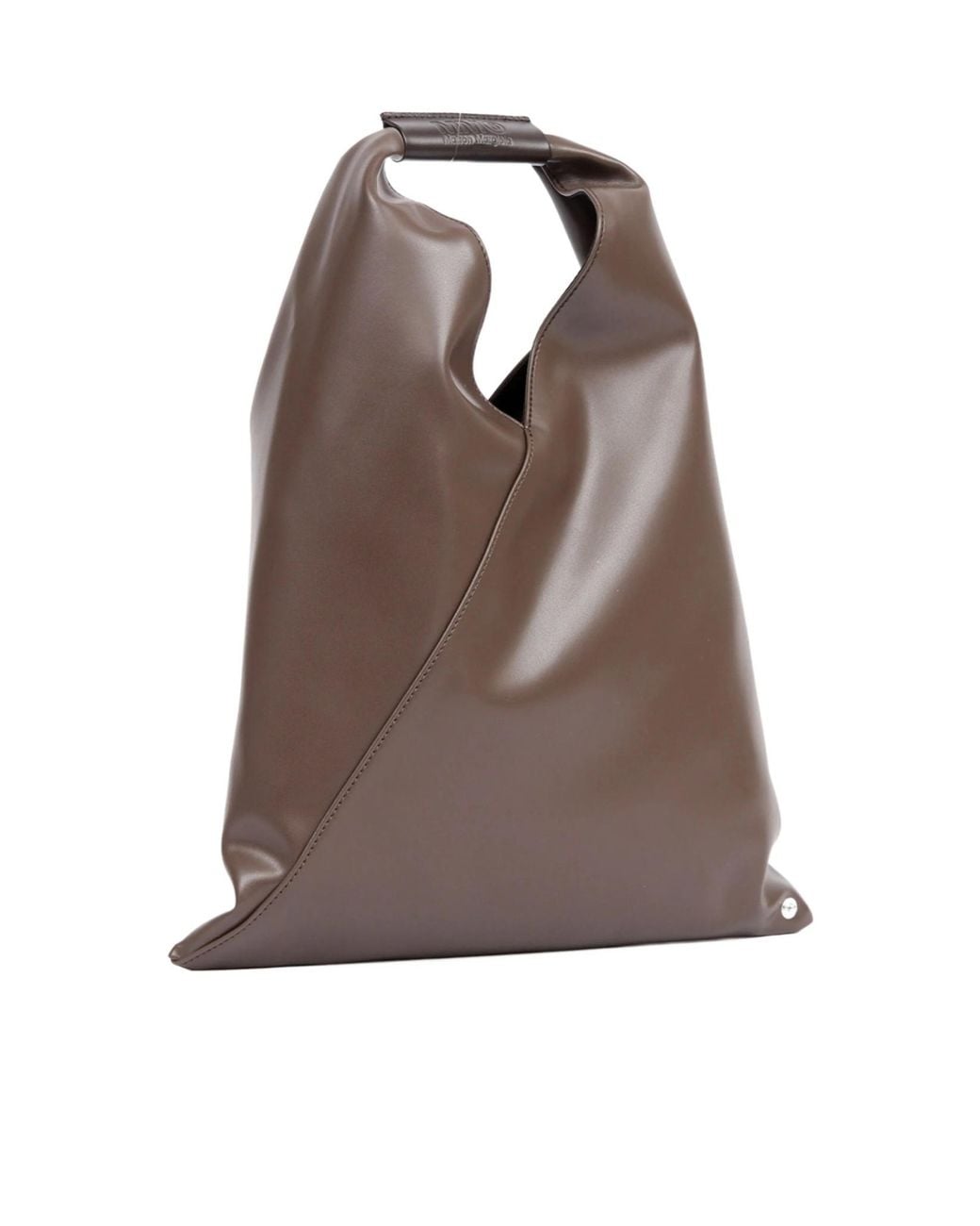 MM6 by Maison Margiela Brown Japanese Logo Detailed Tote Bag