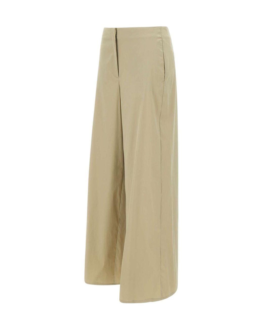 Marella Natural Menta High-Waist Wide-Leg Pants