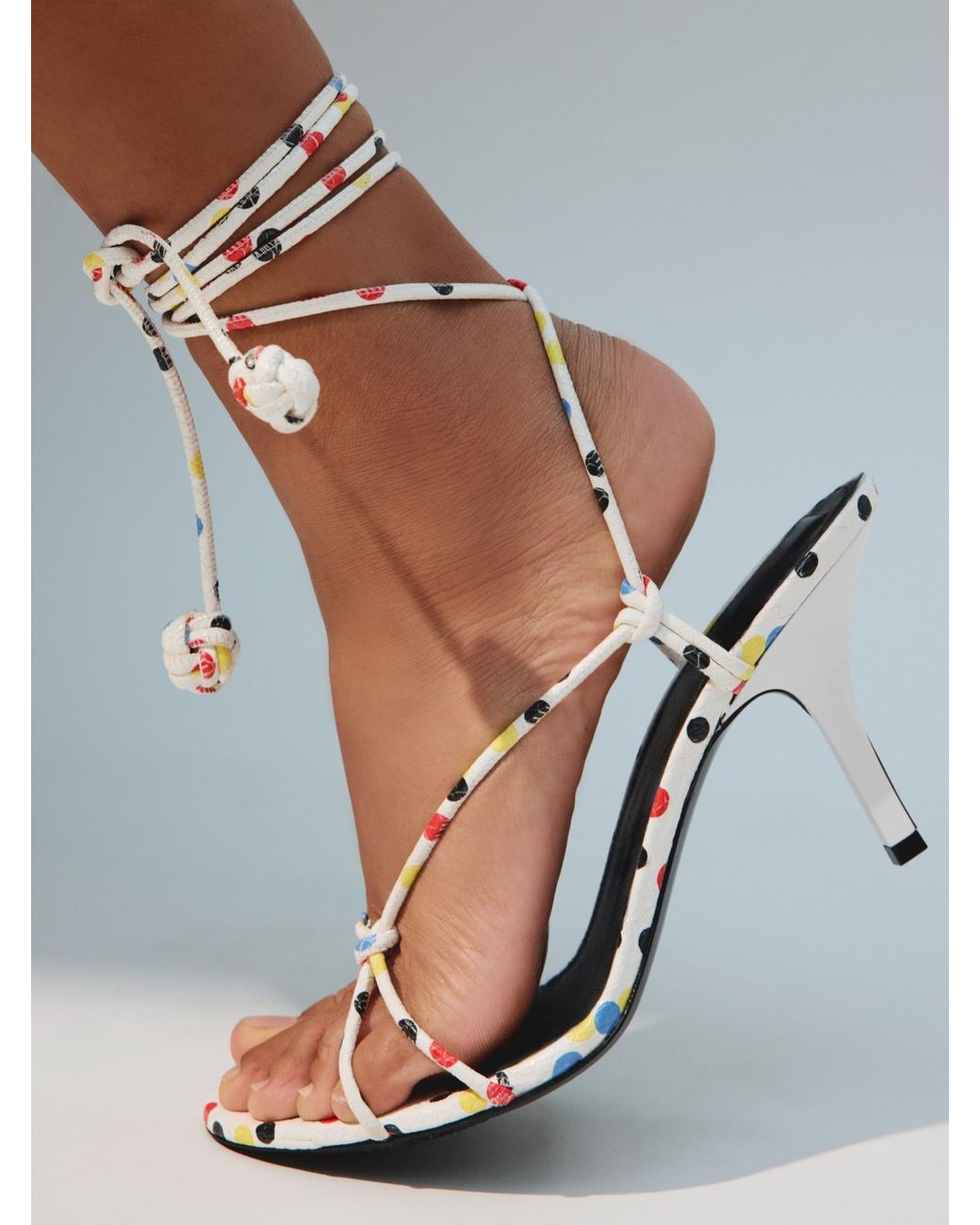 Jacquemus White The Tourni Sandals