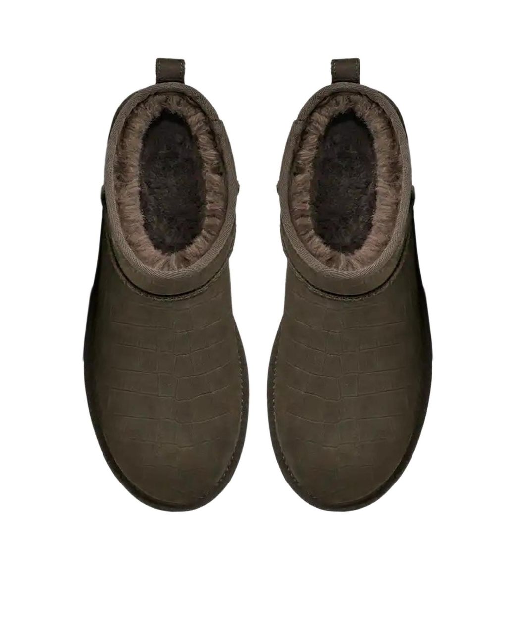 Ugg Brown M Classic Ultra Mini Embossed Boots for men