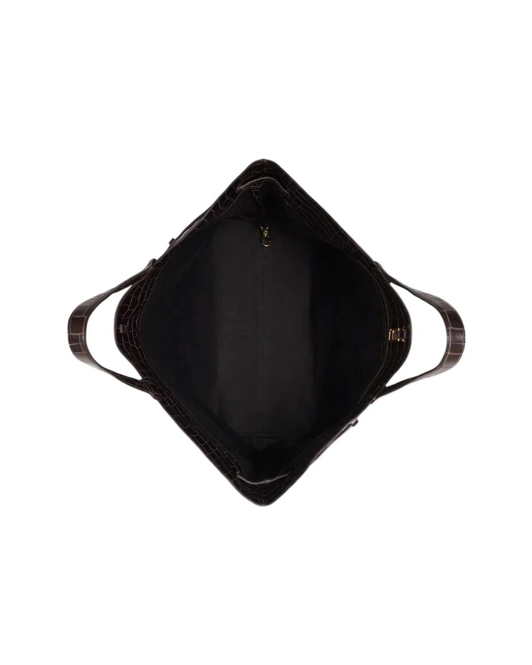 Anine Bing Black Elly Embossed Tote Bag