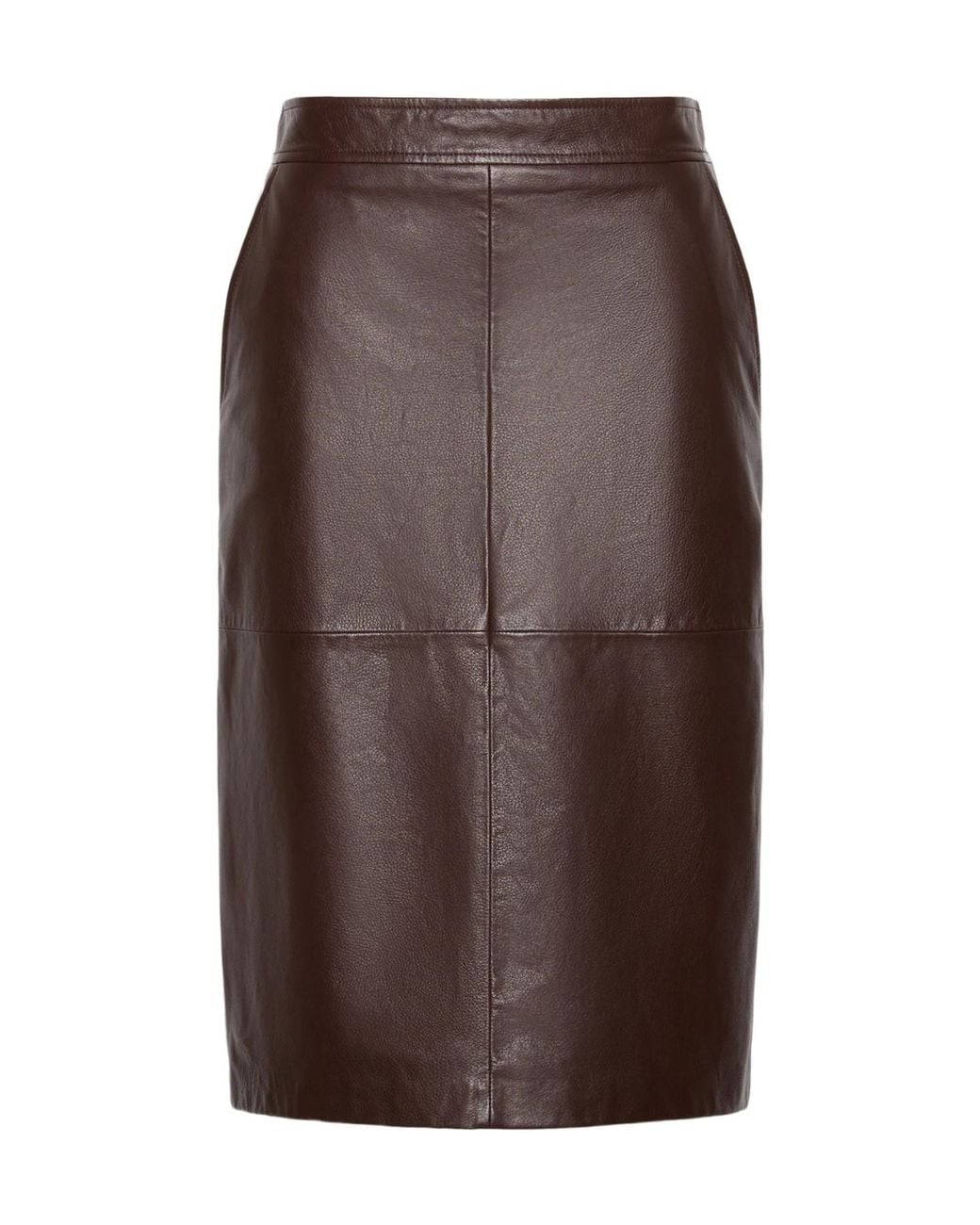 Max Mara Brown Studio Panelled Midi Skirt