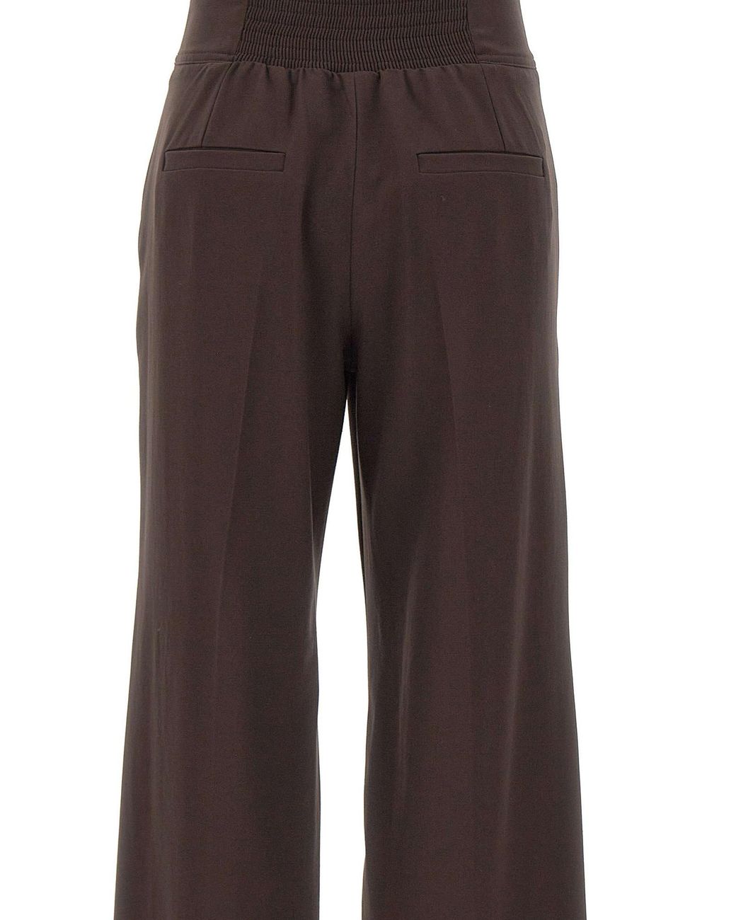 Marella Brown Maranta High-Waist Wide-Leg Pants