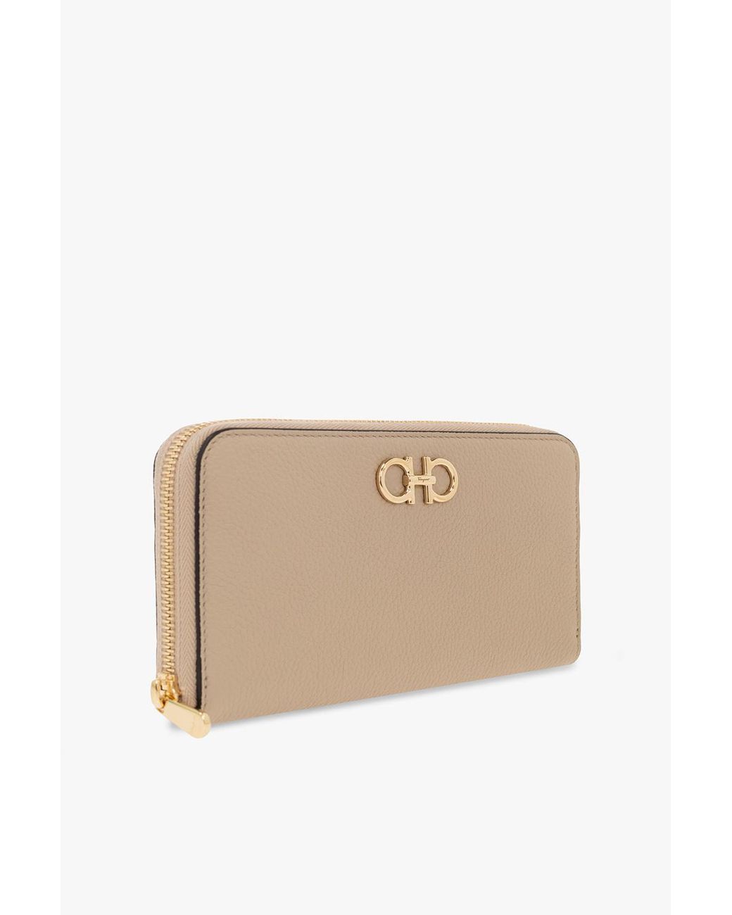 Ferragamo Natural Ferragamo Gancini Continental Wallets