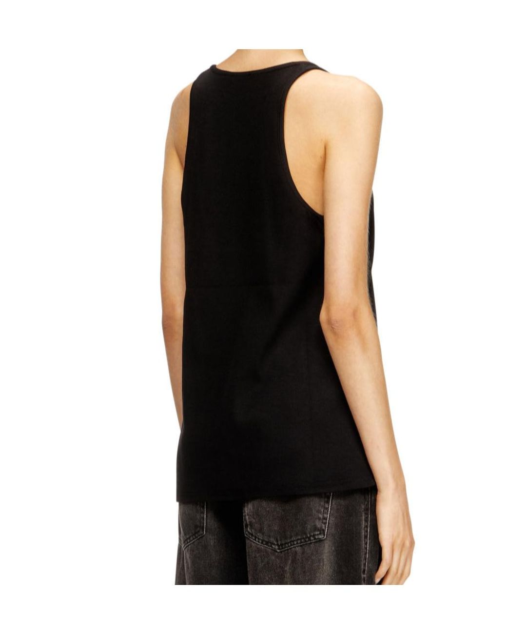 DIESEL Black Logo Racerback T-Shirt