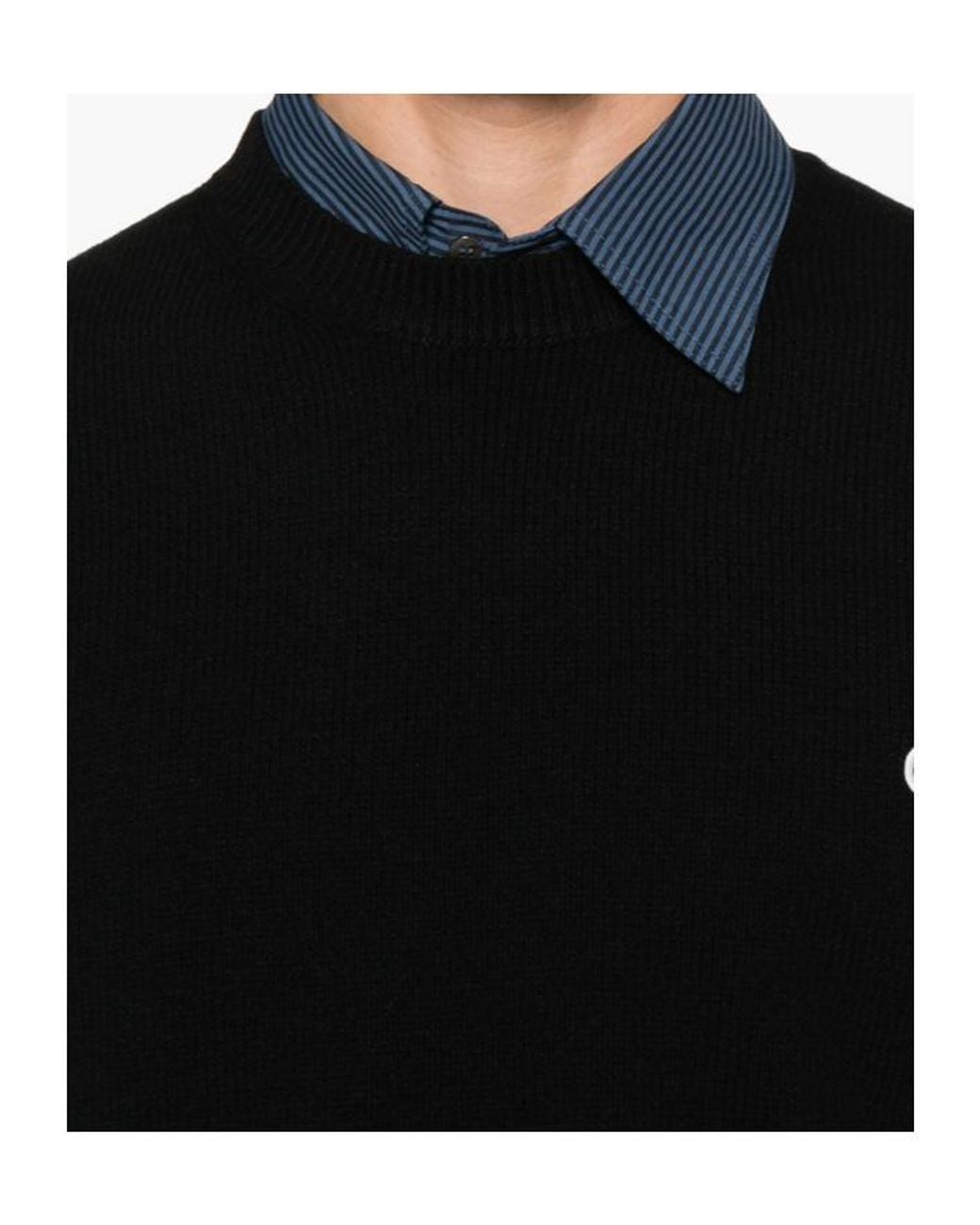 Gucci Black Logo Plaque Knitted Jumper for men