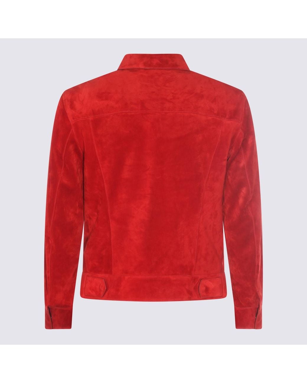 Tom Ford Red Snap Front Jacket for men