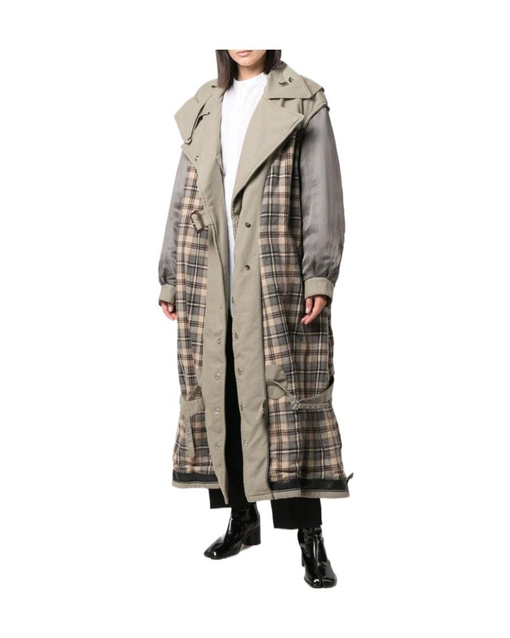 Maison Margiela Natural Deconstructed Belted Trench Coat