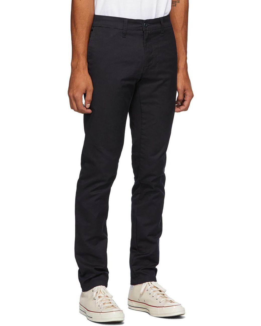 Carhartt Black Straight-Leg Trousers for men
