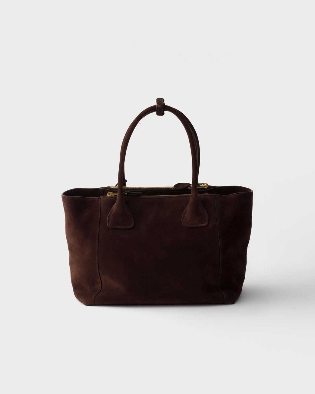 Prada Black Medium Suede Tote Bag