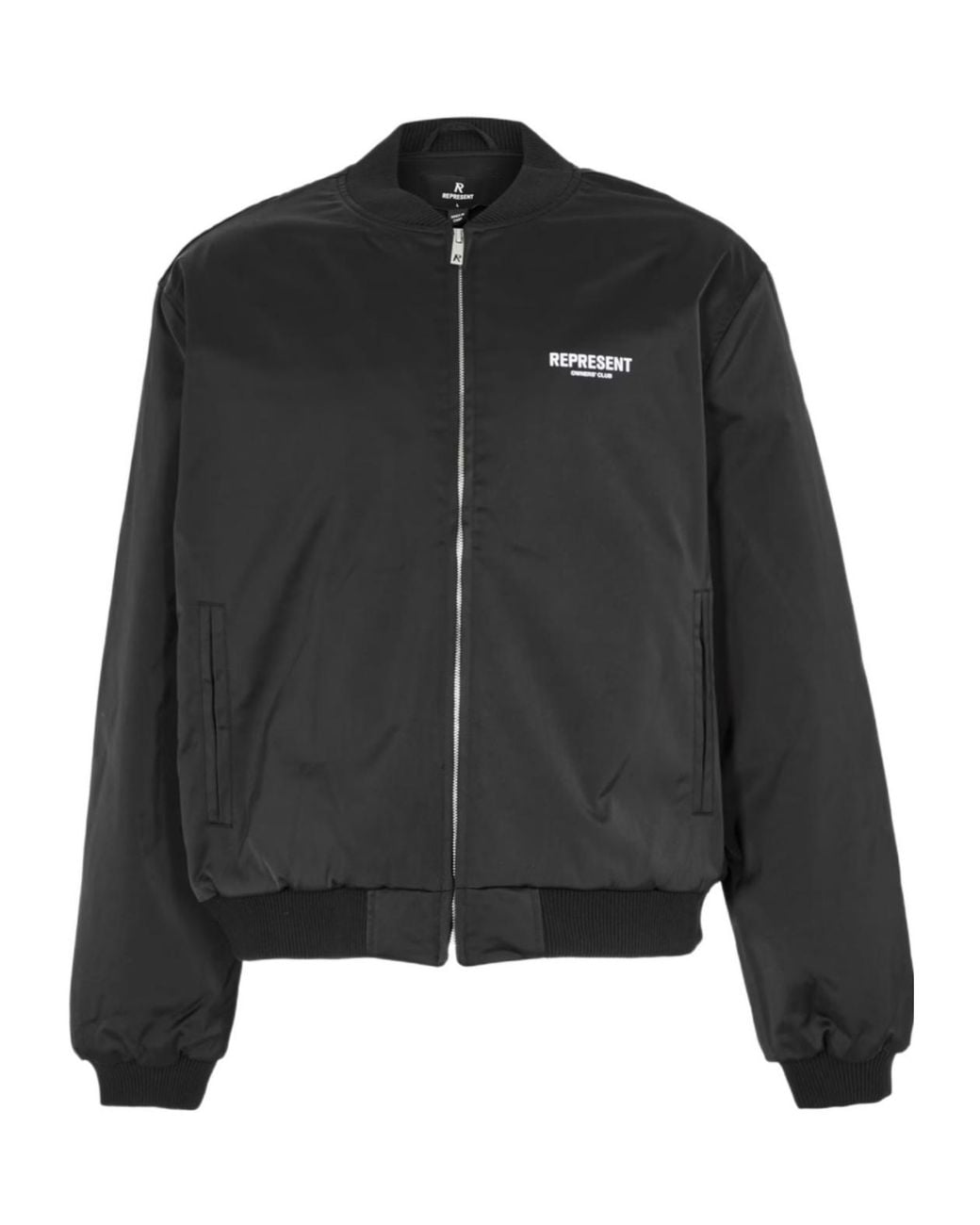 Represent Black Varsity Jacket for men