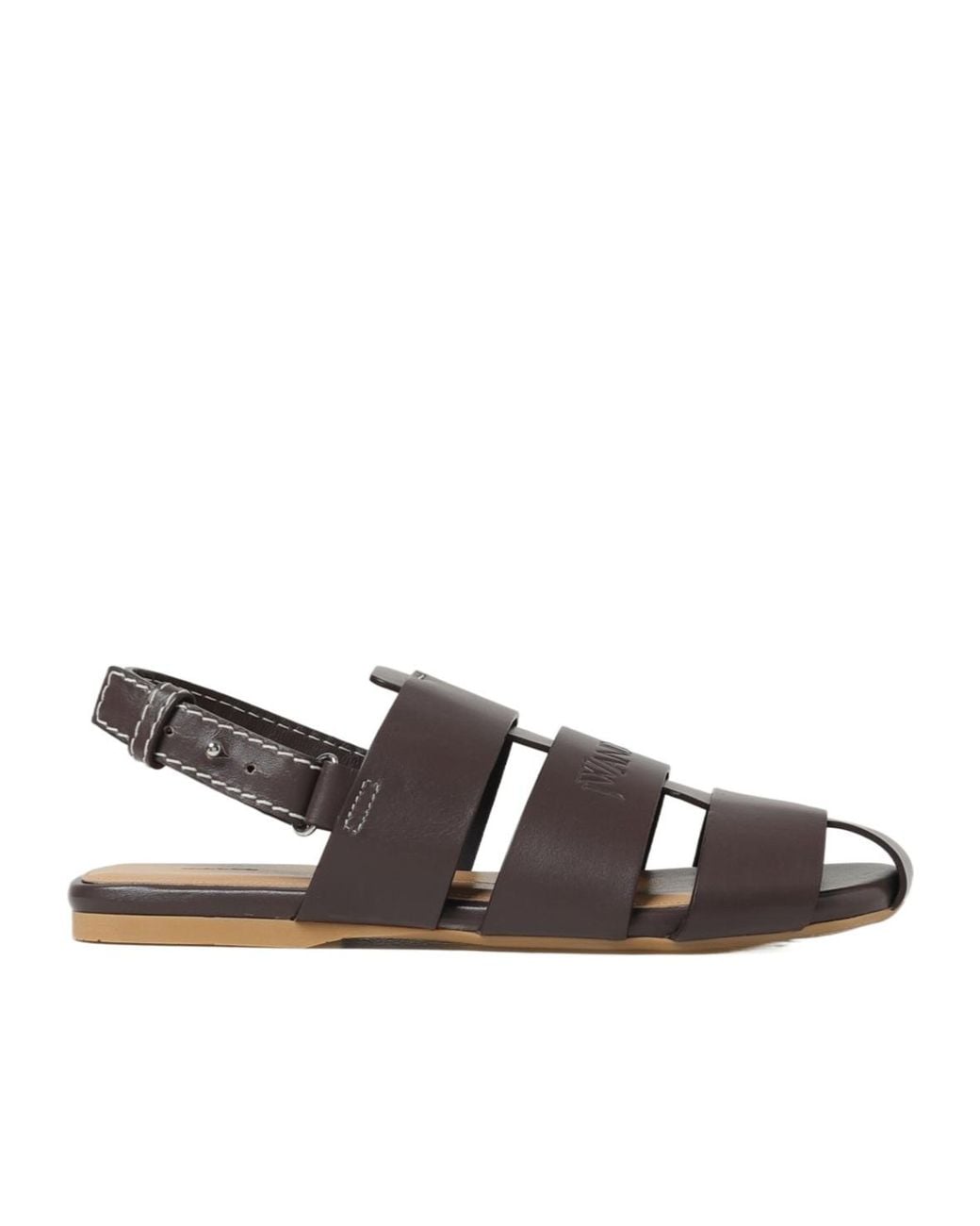 J.W. Anderson Brown Hallow-Heel Sandals