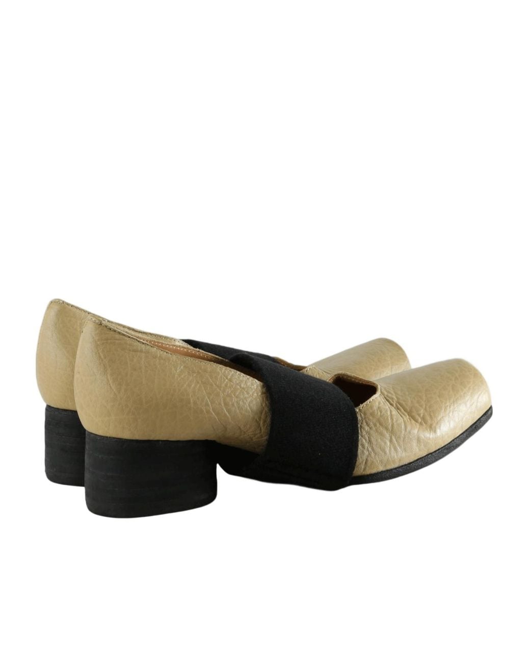 Uma Wang Natural Square-Toe Ballet Flats