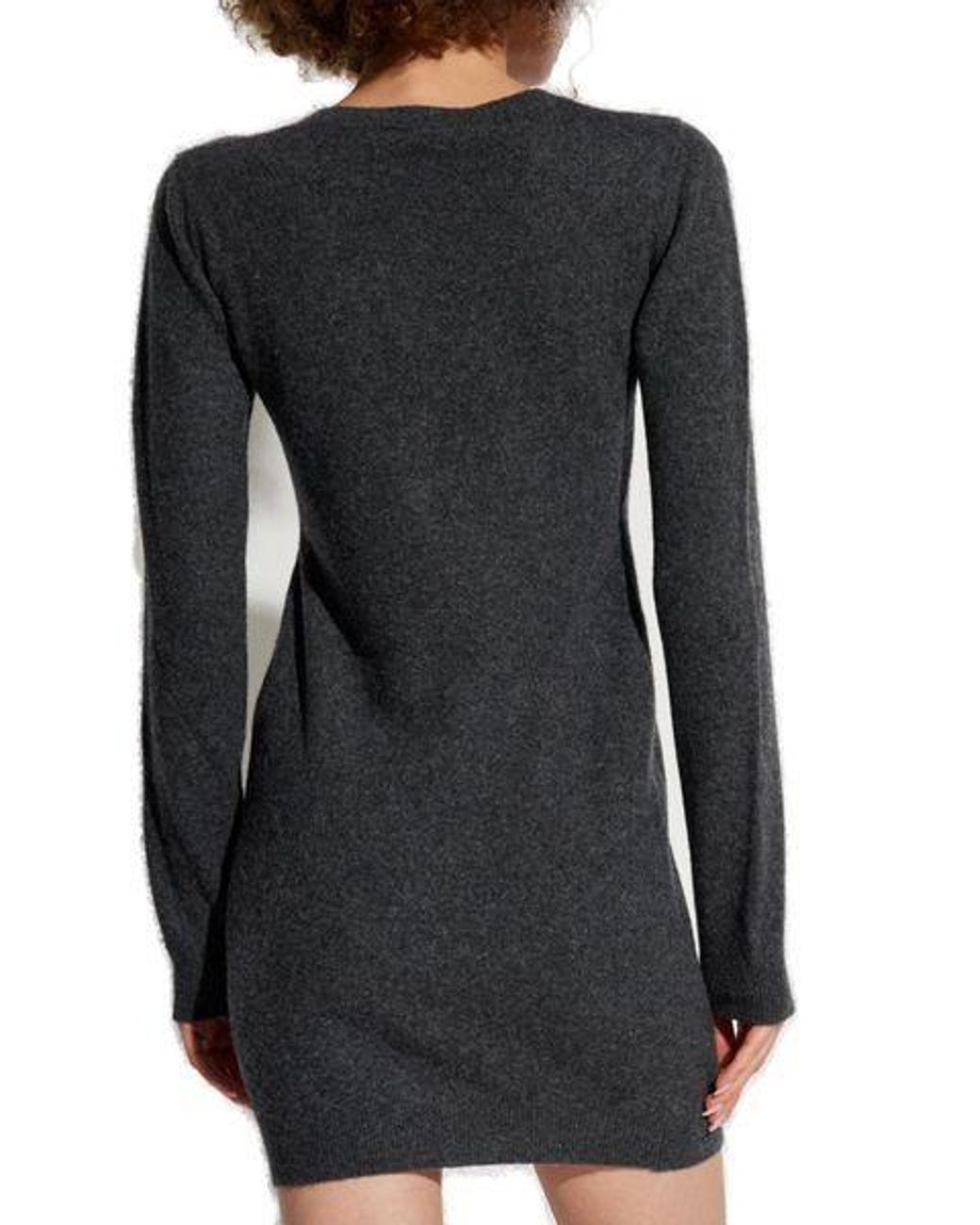 DSquared² Black Long-Sleeved Knitted Dress