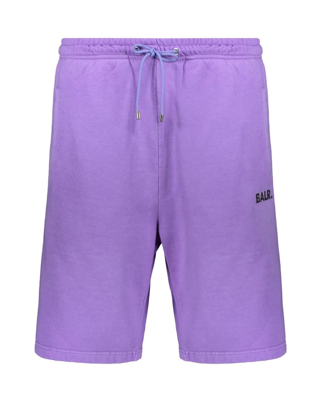 BALR Purple Logo Drawstring Shorts for men