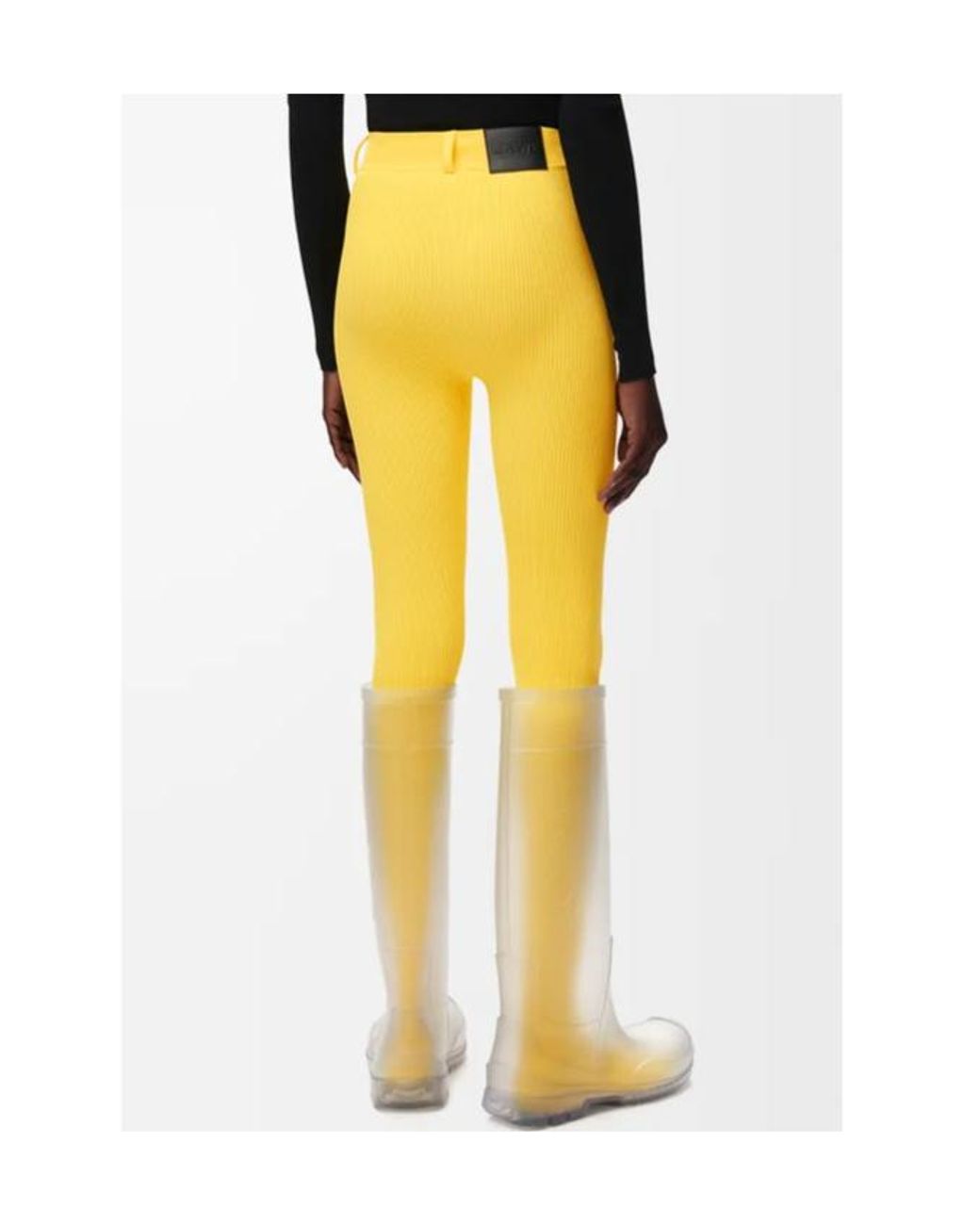 Loewe Yellow Elasticated Waist Slim Fit Leggings