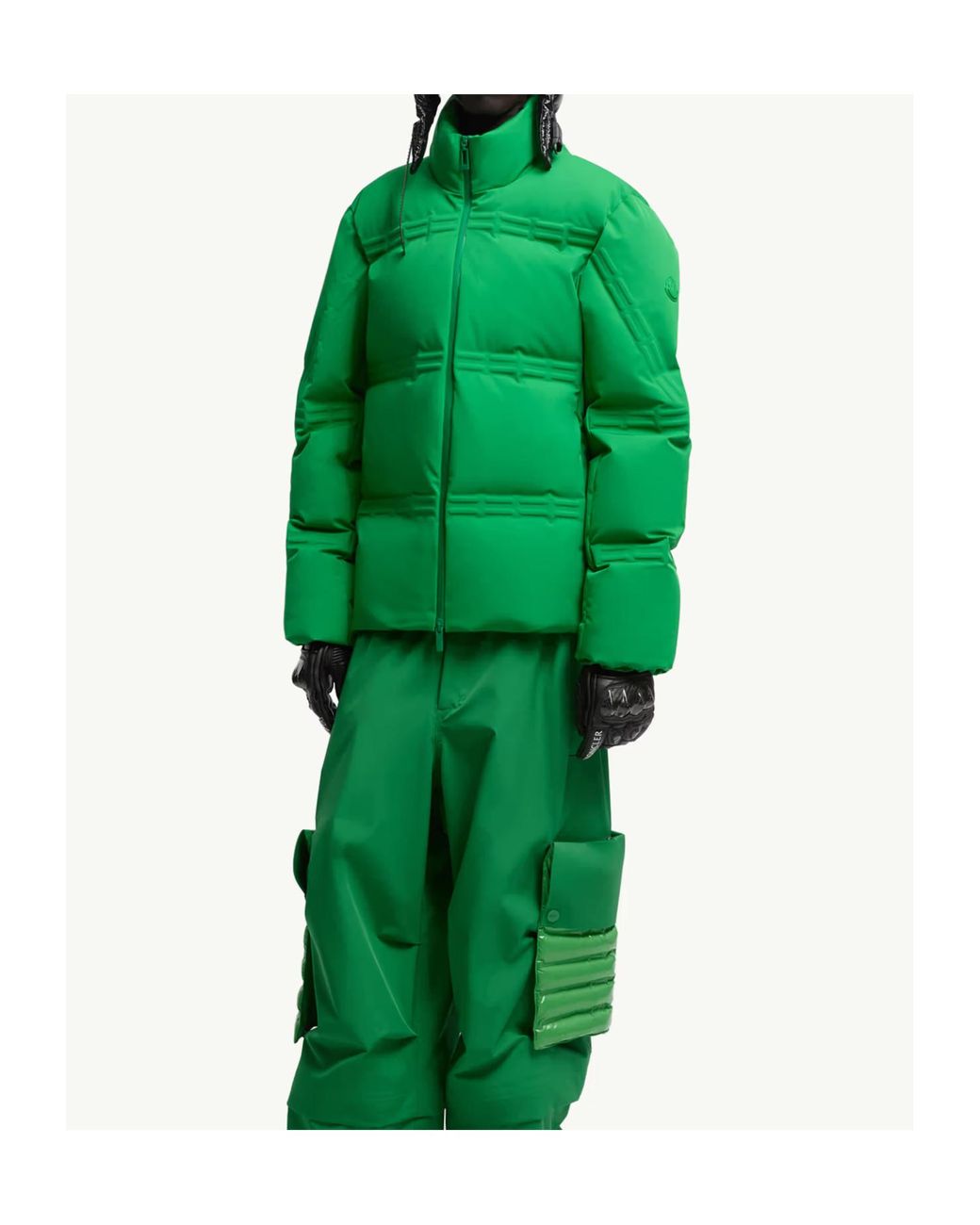 Moncler Green X Asap Rocky Rally Short Down Jacket for men