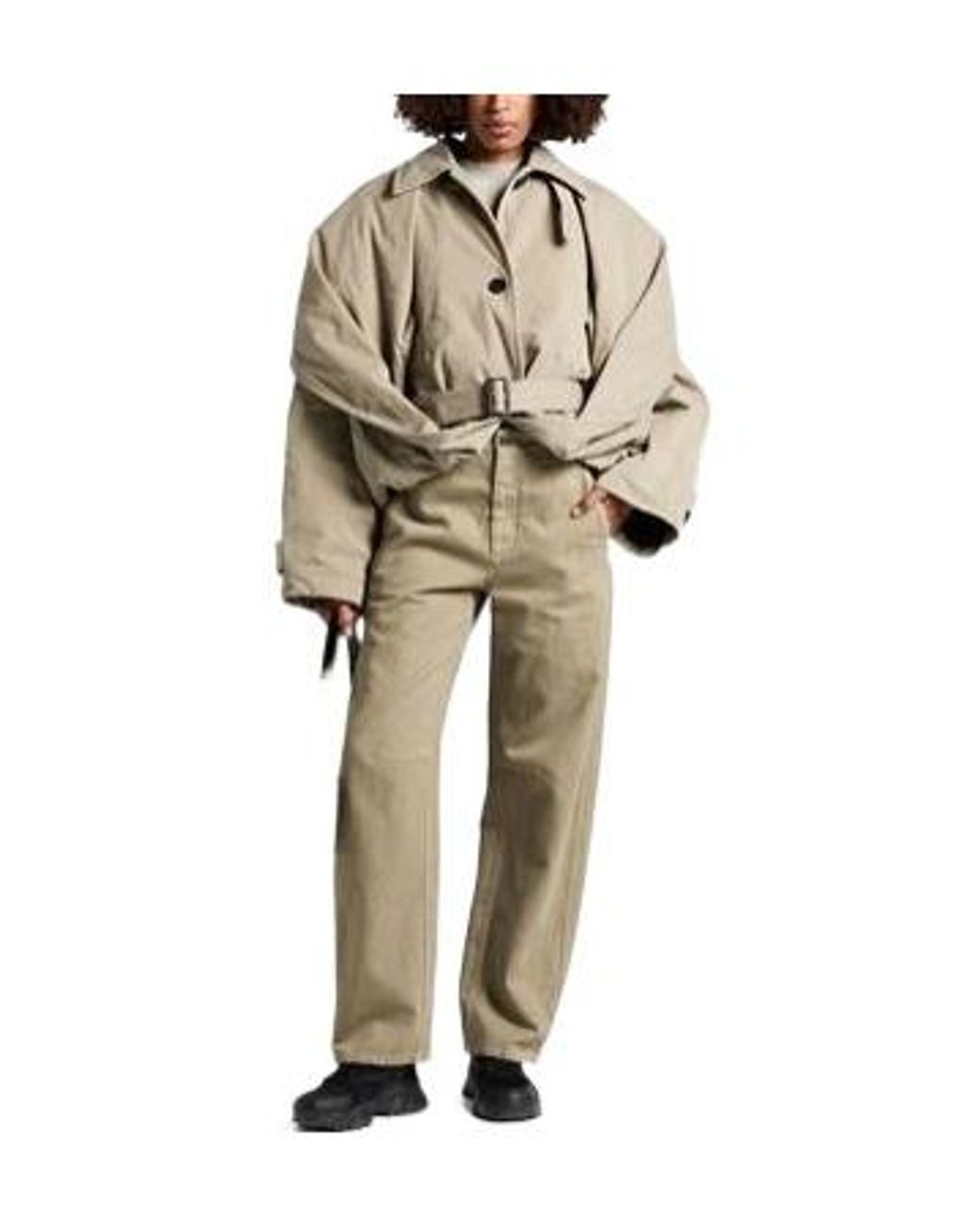 Balenciaga Natural Loose And Thickened Jacket