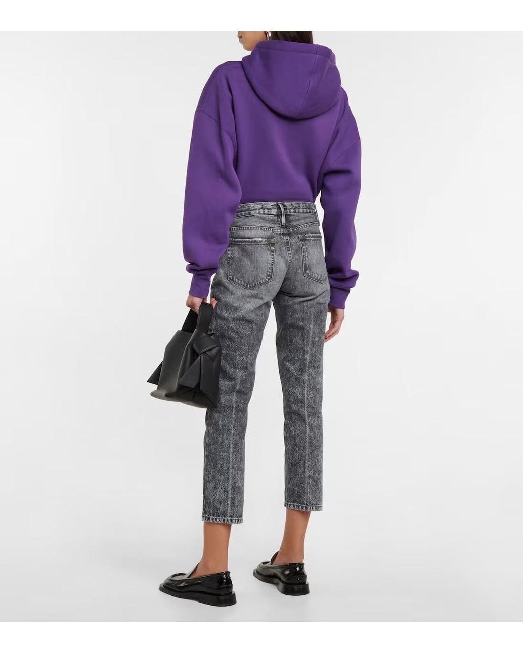 FRAME Gray Belt-Loop Jeans
