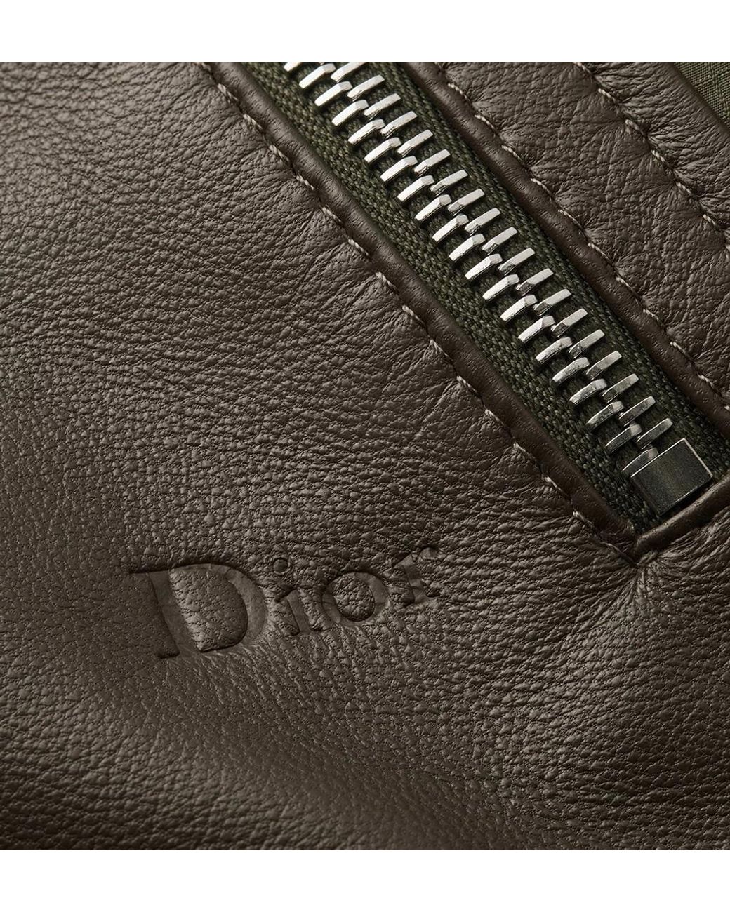 Dior Green Panelled Zip-Up Hooded Jacket for men
