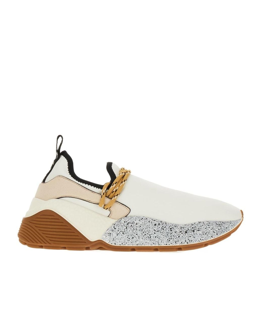 Stella McCartney White ステラ マッカートニー エクリプス ストレッチ ロートップ スニーカー