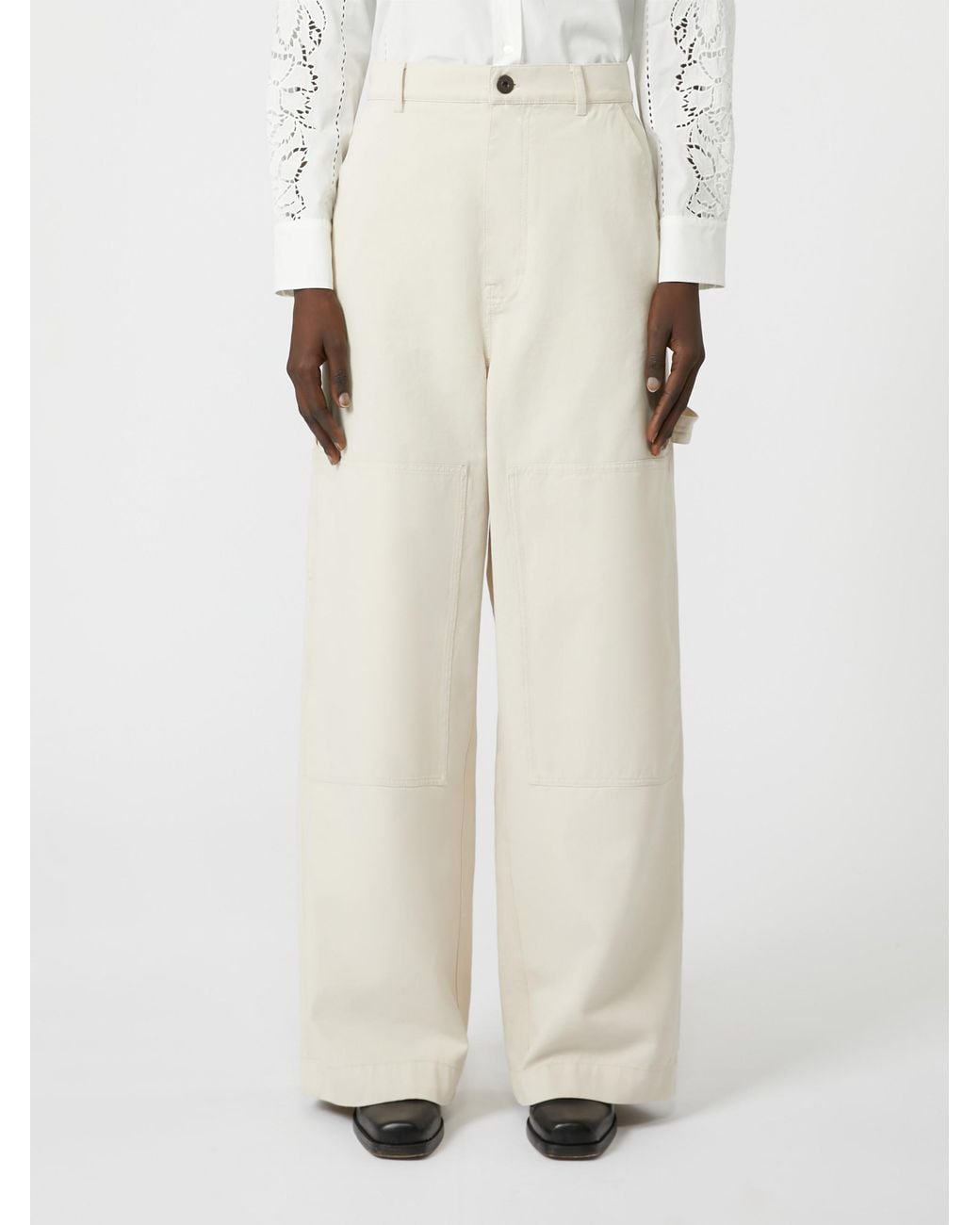 Weekend by Maxmara White ウィークエンド マックスマーラ カロンテ ワイドレッグ トラウザーズ