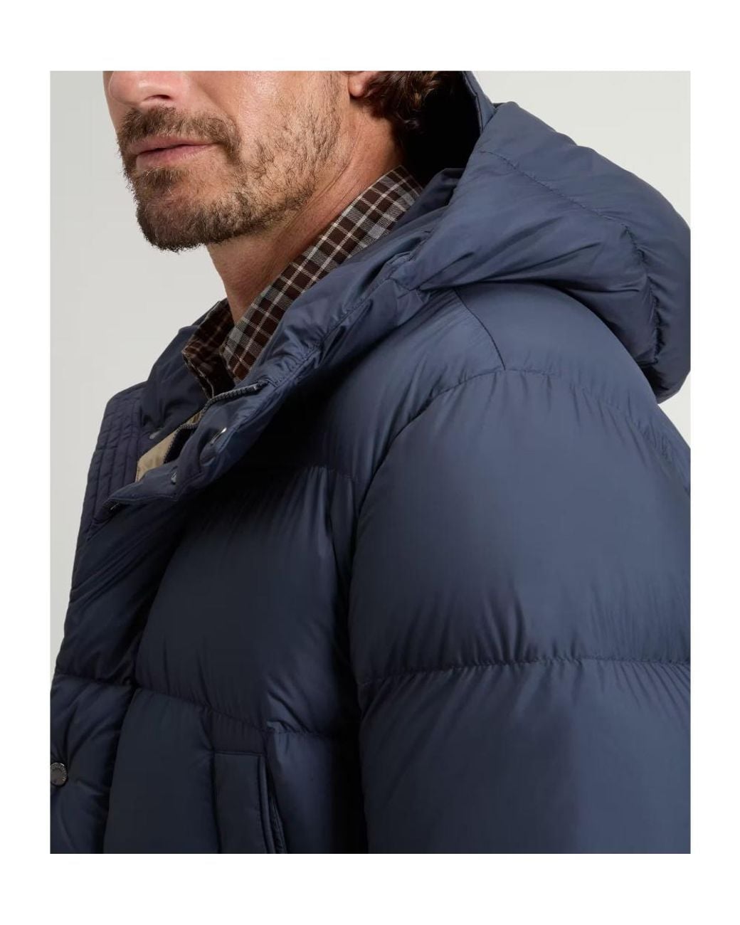 Woolrich Blue Cloud Parka for men