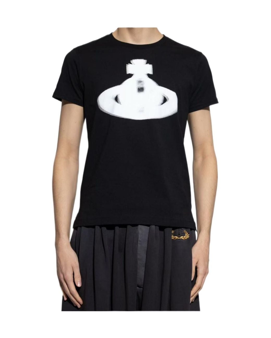 Vivienne Westwood Black Logo Printed T-Shirt