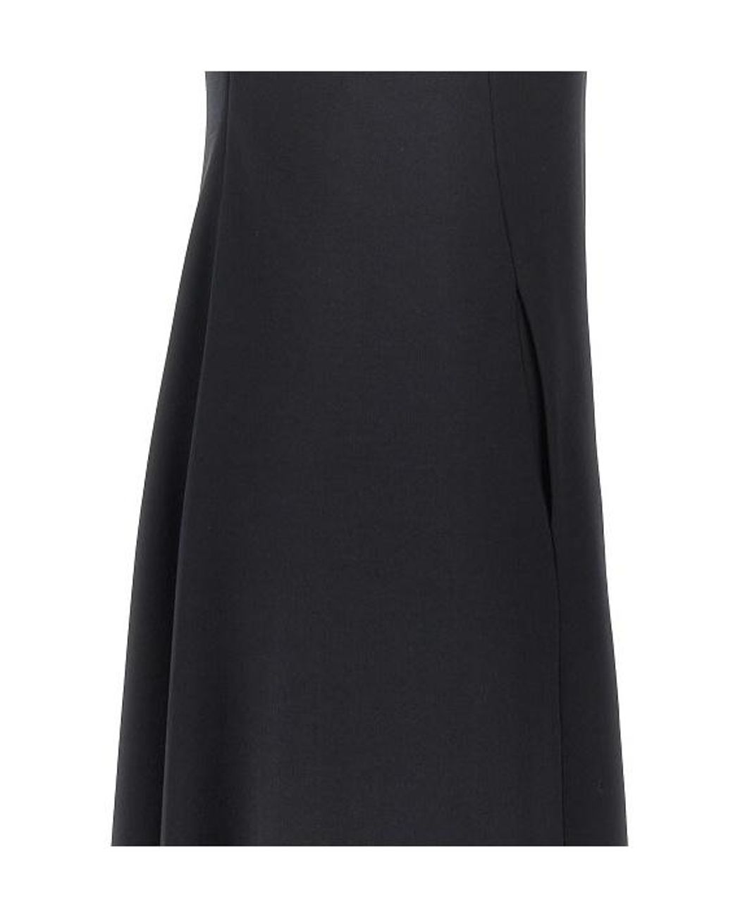 Emporio Armani Black V-Neck Cap-Sleeve Dress