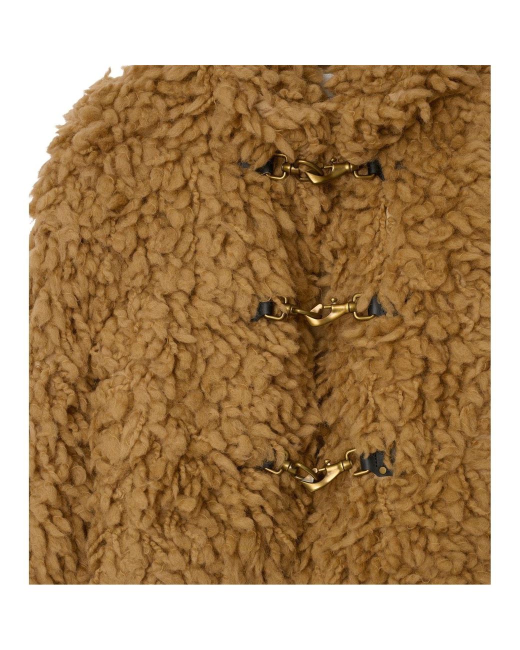 Burberry Brown Burb Faux Fur Jk Ld44