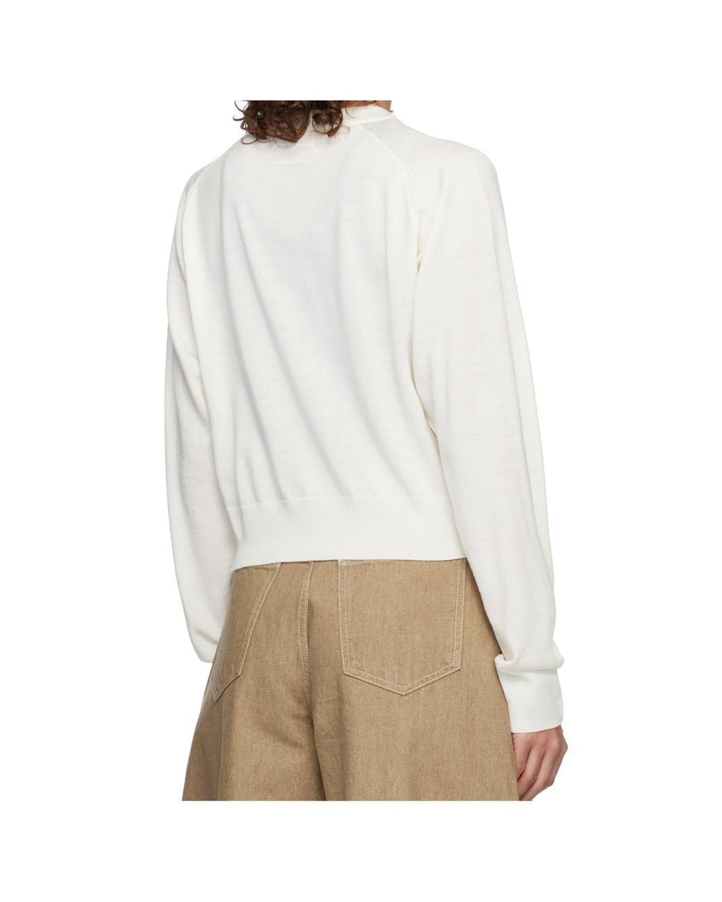 Jacquemus White The J Sweater