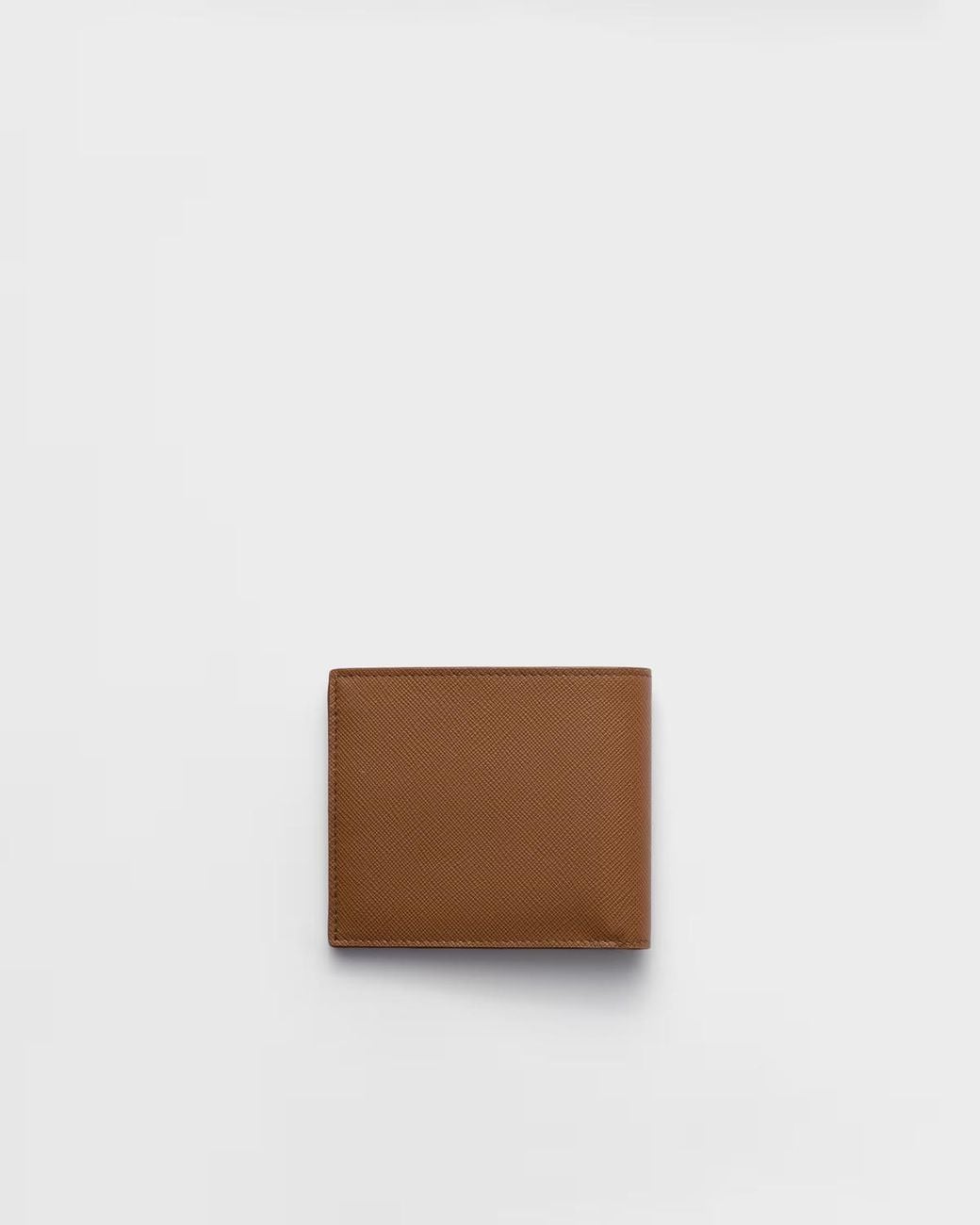 Prada Brown Saffiano Bi-Fold Wallet for men