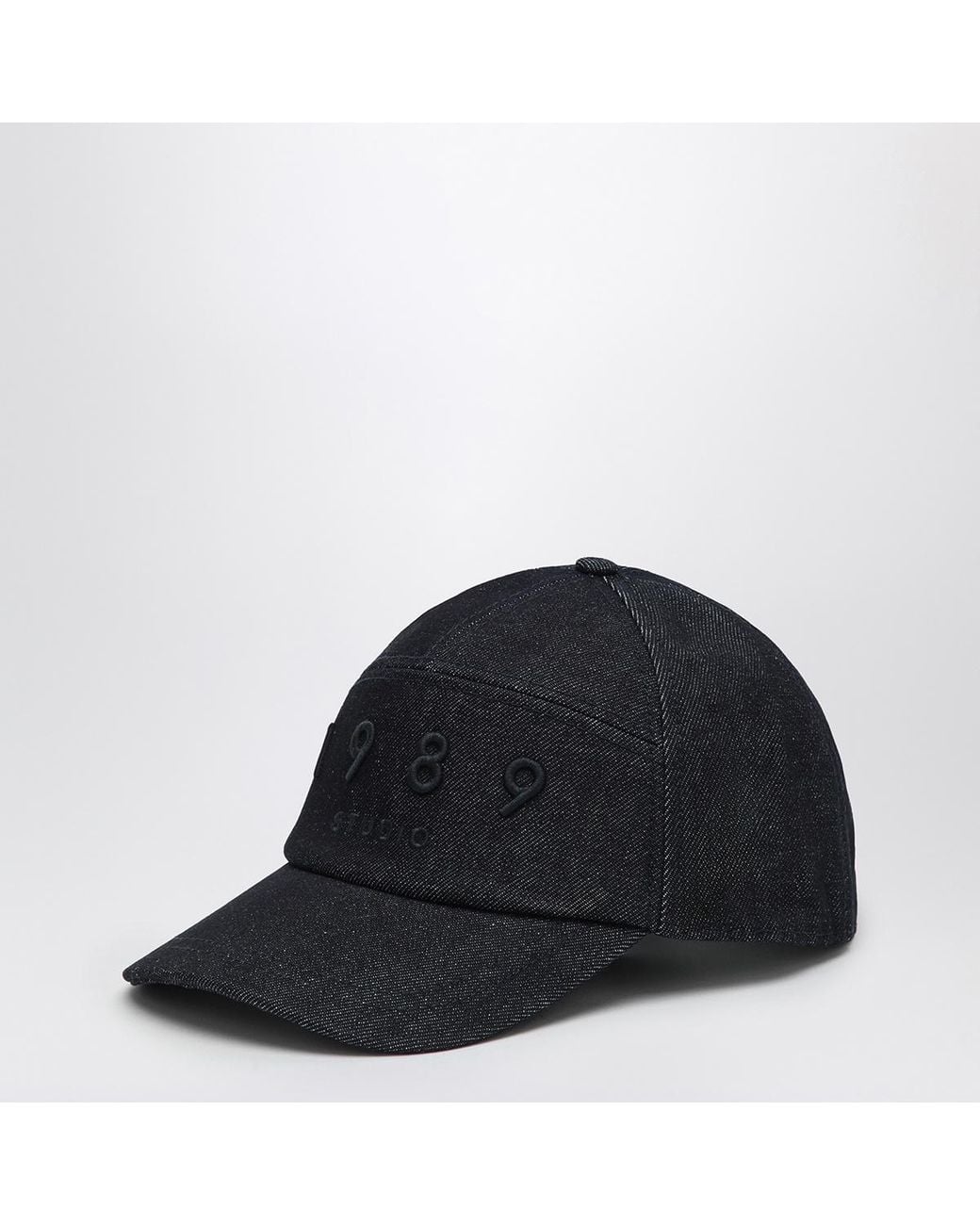 1989 STUDIO Blue Embroidered Logo Hat for men