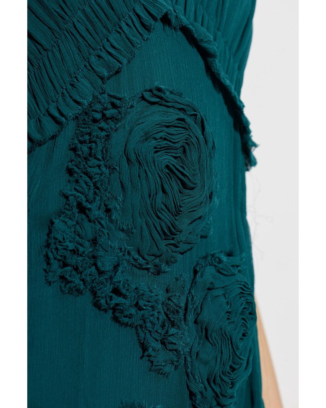 Dries Van Noten Green Drina Appliquéd Maxi Dress